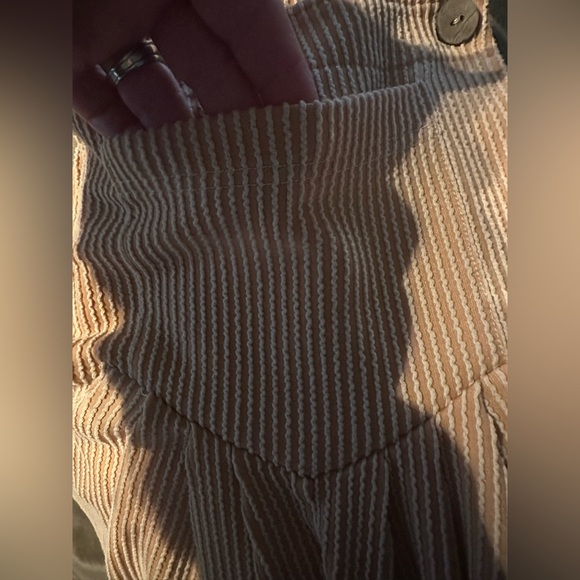 BiBi Ribbed Wide-Leg Jumpsuit in Camel - Picture 9 of 15